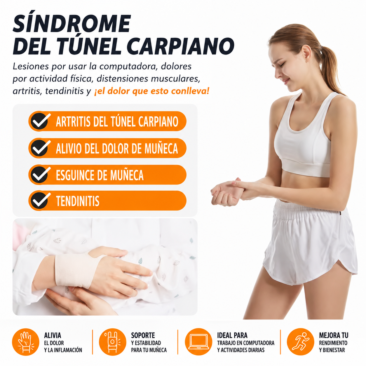 Muñequera Deportiva Futbolista